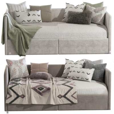 北欧儿童沙发床3D模型下载